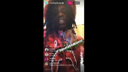 Chief Keef  GOES OFF on FANS when ASKED about FORMER GBE MEMBER 'SD' on Instagram Live! 20170116