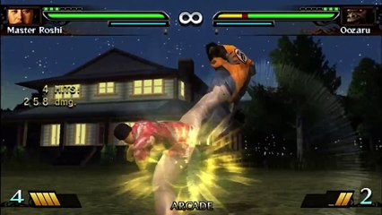 Roshi Vs. Oozaru - Dragon Ball; Evolution (PSP) Gameplay on PPSSPP