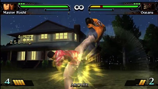 Roshi Vs. Oozaru - Dragon Ball; Evolution (PSP) Gameplay on PPSSPP