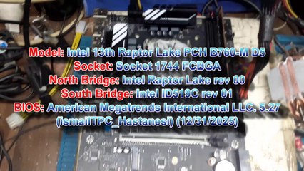 13.cü Nesil Çin Malı Anakart TEST iNCELEME/#Intel_13th_Raptor_Lake#PCH_B760_M_D5