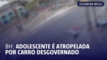 BH: adolescente é atropelada por carro desgovernado