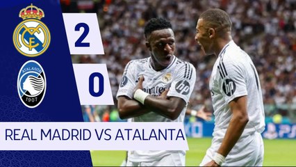 Kylian Mbappé First Goal | Real Madrid vs Atalanta 2-0 | Extended Highlights | UEFA Super Cup FINAL 2024