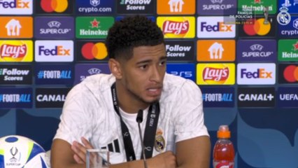 Rueda de prensa de Bellingham como MVP de la Supercopa de Europa