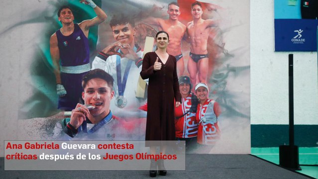 Ana Gabriela Guevara contesta críticas después de los Juegos Olímpicos