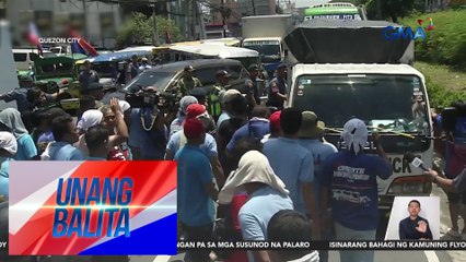 Kilos-protesta ng MANIBELA kontra-PTMP, naging tensiyonado | Unang Balita