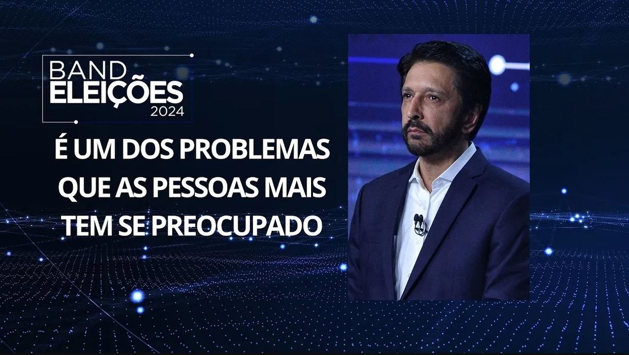 Ricardo Nunes responde pergunta sobre segurança pública na cidade de São Paulo