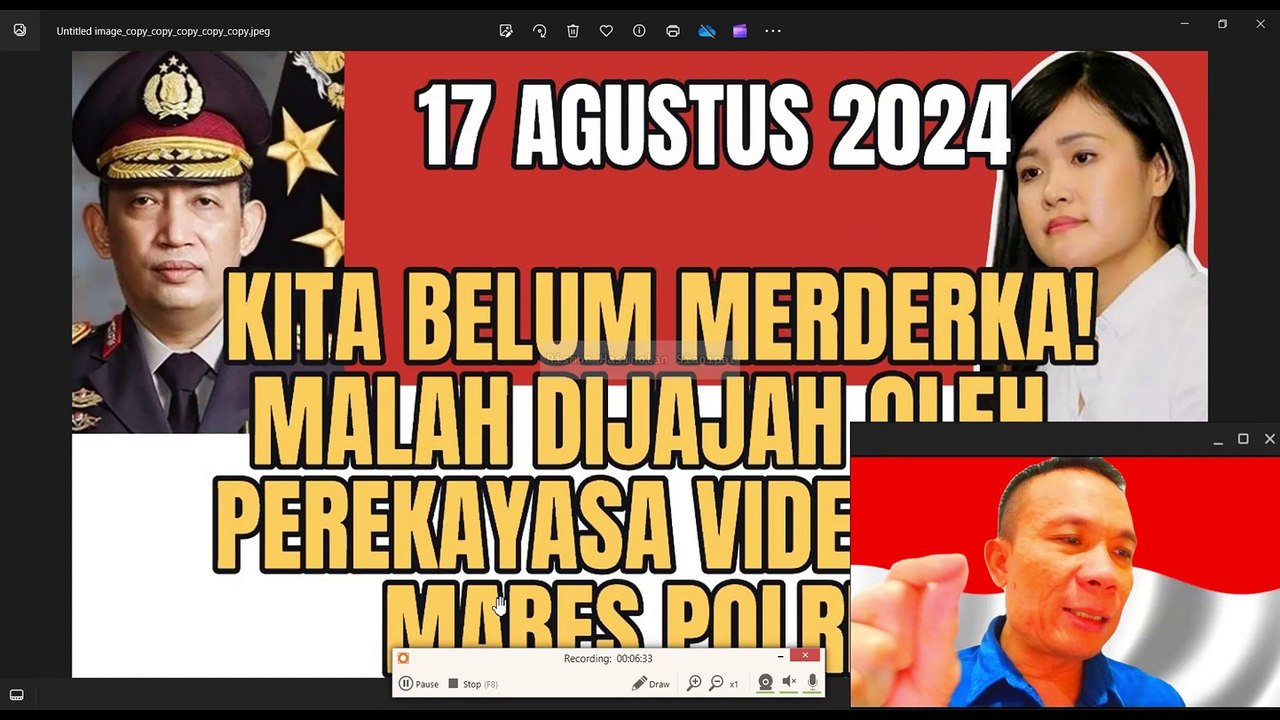 79 TAHUN KEMERDEKAAN KITA MALAH DIJAJAH PARA PEREKAYASA HUKUM MABES POLRI!