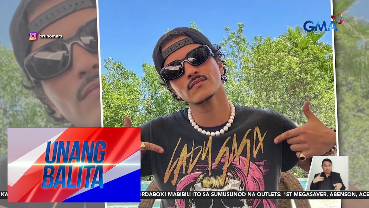 Possible collab nina Lady Gaga at Bruno Mars, usap-usapan kasunod ng t-shirt paandar ng dalawa | Unang Balita