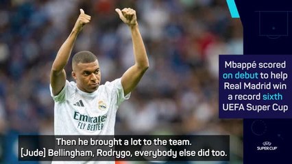 Ancelotti praises Mbappe's 'enormous quality' after Super Cup triumph