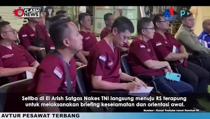 25 Satgas Nakes TNI Sudah Tiba di RS Terapung El Arish, Mesir