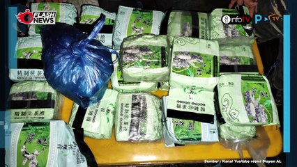 TNI AL GAGALKAN PENYELUNDUPAN 21 KILOGRAM SABU SENILAI RP25 MILYAR DI PERAIRAN MUARA BAGAN, SUMATERA UTARA