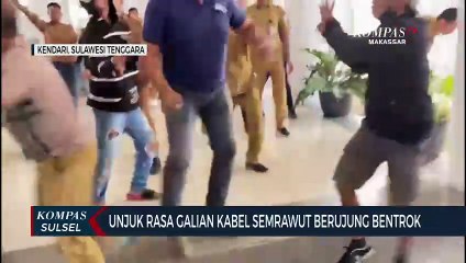 Unjuk Rasa Galian Kabel Semrawut Berujung Bentrok