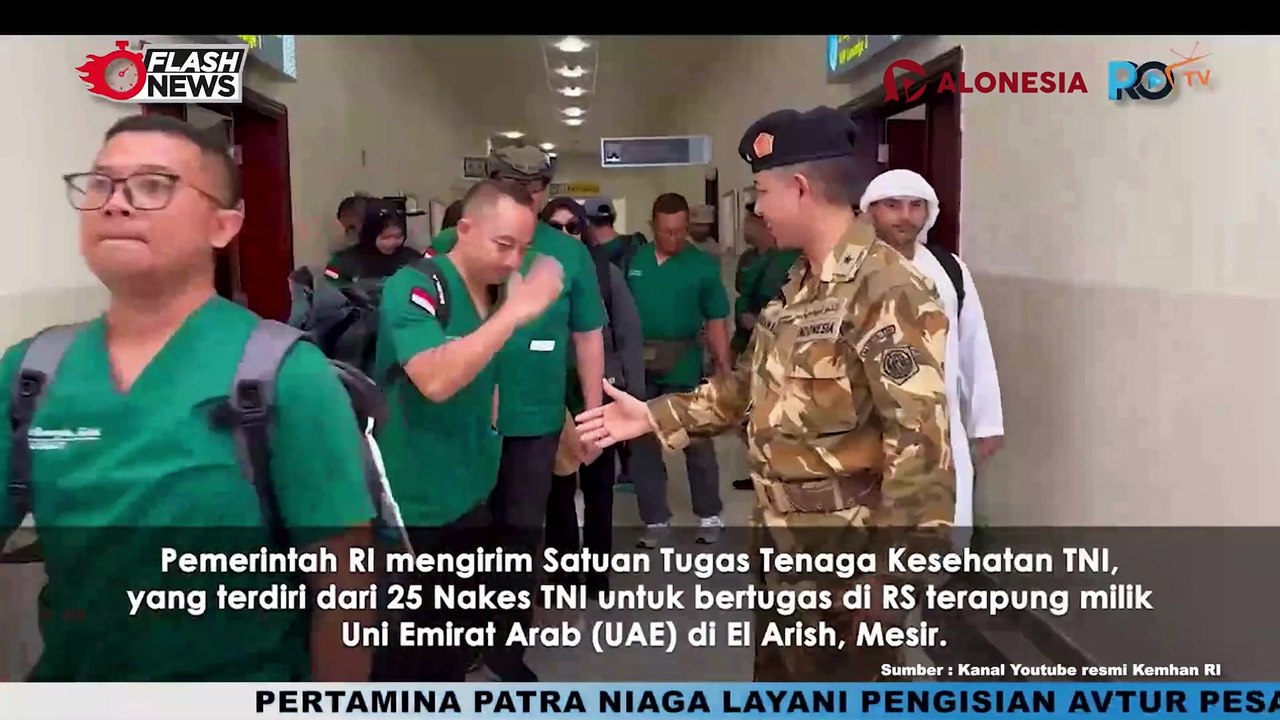 25 Satgas Nakes TNI Sudah Tiba di RS Terapung El Arish, Mesir