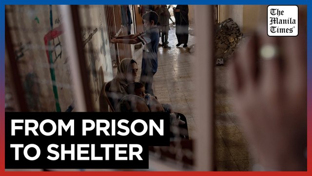 Prison converted into shelter for internally displaced people in Gaza