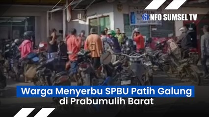 HEBOH! SPBU Patih Galung Prabumulih Diserbu Pemotor, Puluhan Motor Mogok, Diduga Jual Pertalite Bercampur Air