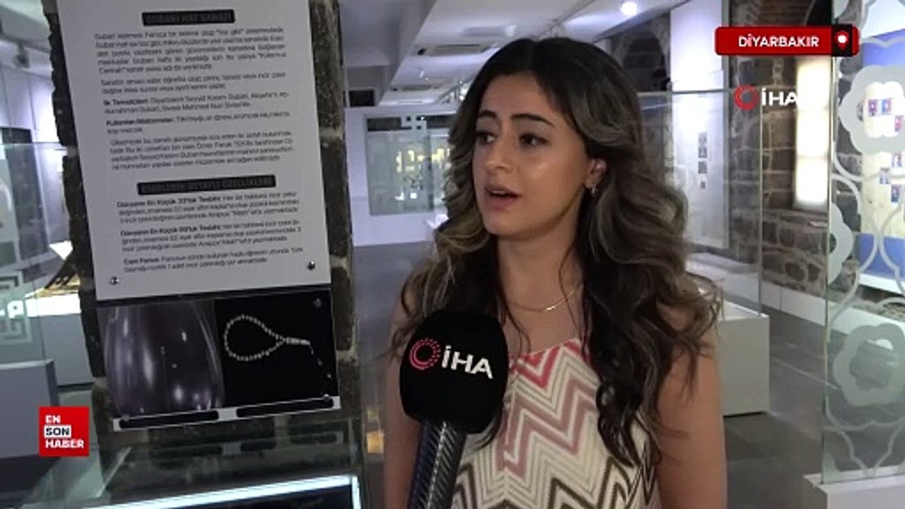 Dünyanın en küçük 33'lük ve 99'luk tespihi Diyarbakır Müzesi'nde