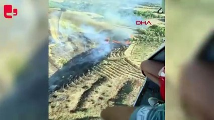 Manisa’daki orman yangını ikinci gününde