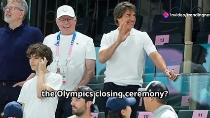 Tom Cruise's Epic Stunt at Olympics Closing Ceremony!