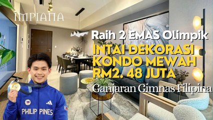 Raih 2 EMAS Olimpik Paris, Intai Dekorasi Kondominum Mewah RM2.48 Juta Ganjaran Gimnas Filipina