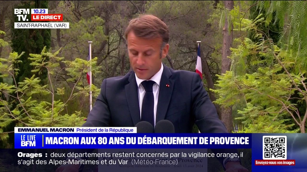 80 ans du débarquement en Provence: Emmanuel Ma...