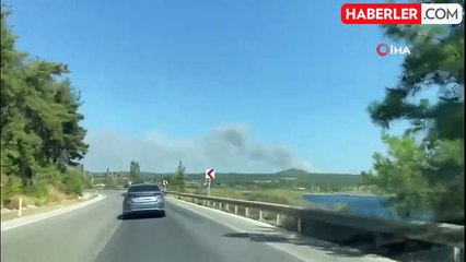 Çanakkale'de orman yangını: 57. Alay Şehitliği ve Conkbayırı ziyarete kapatıldı