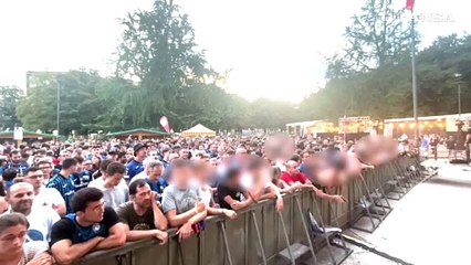 Supercoppa,  in migliaia a Bergamo per seguire l'Atalanta da un maxischermo