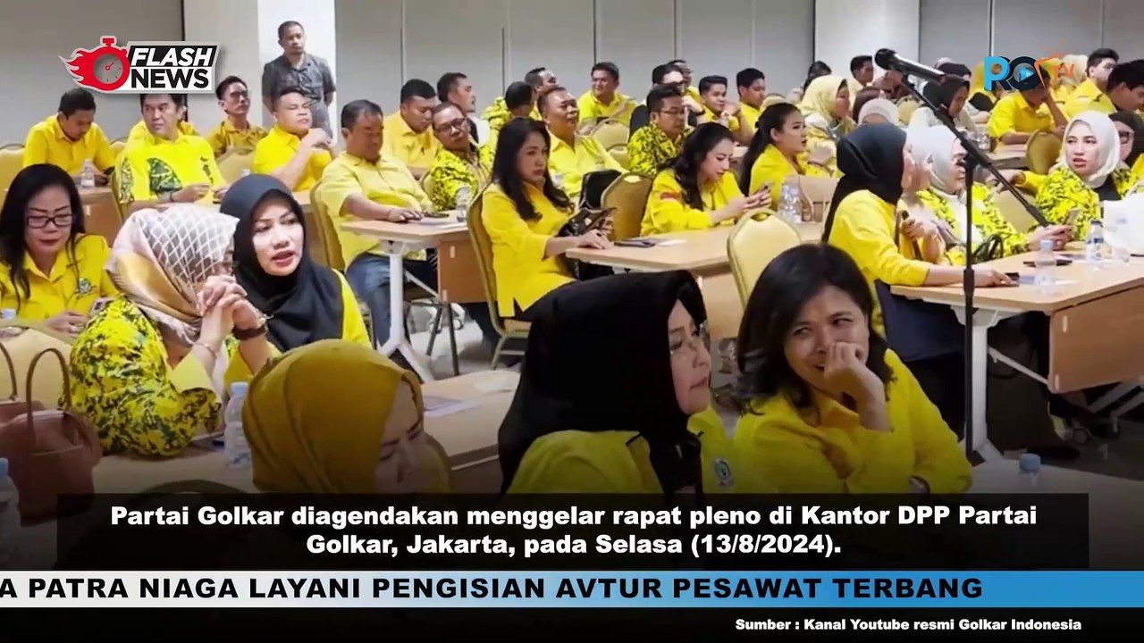 Golkar Gelar Rapat Pleno Tentukan PLT Ketua Umum