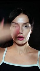 Trying gothic makeup