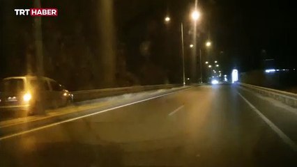 Aydın'da ters yönde giden sürücü tehlikeli anlar yaşattı