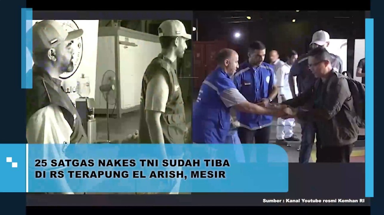 25 Satgas Nakes TNI Sudah Tiba di RS Terapung El Arish, Mesir