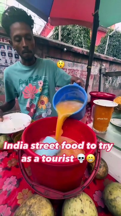 Indian street food to try as a tourist #funny video #viral #watched