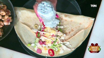 طريقة عمل كريب السوسيس والفراخ مع الشيف فيفيان