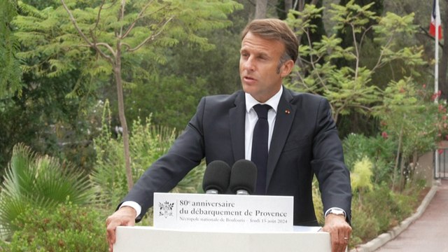 Débarquement de Provence : l'hommage de Macron aux soldats venus d’Afrique pour libérer la France