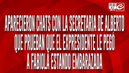 Los chats que revelan que Alberto le pegó a Fabiola estando embarazada