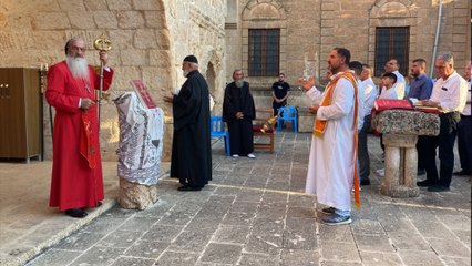 Süryaniler, Meryem Ana'yı anma ayininde Filistin için dua etti