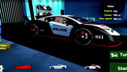 Sport Car Driver Simulator - New Lamborghini Police Car Driving -