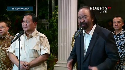 [FULL] Isi Obrolan Prabowo dan Surya Paloh di Kertanegara: Sambut Baik NasDem Bergabung