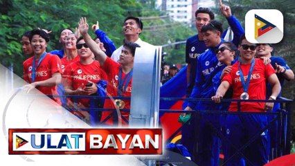 Heroes' parade para sa Philippine national team na sumabak sa 2024 Paris Olympics, naging matagumpay