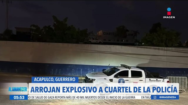 Arrojan artefacto explosivo al cuartel de la policía de Guerrero en Acapulco