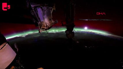 NASA astronotu, güneşin doğuşunun görüldüğü bir video paylaştı