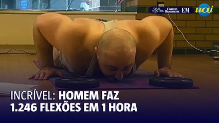Estadunidense bate recorde ddo maior número de flexões em uma hora