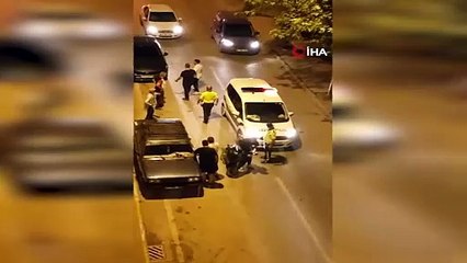 ‘Gürültü’ kavgası kamerada