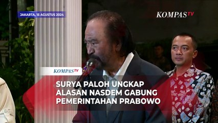 Surya Paloh Ungkap Alasan Nasdem Gabung Pemerintahan Prabowo-Gibran