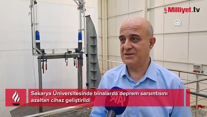 Sakarya Üniversitesinde binalarda deprem sarsıntısını azaltan cihaz geliştirildi