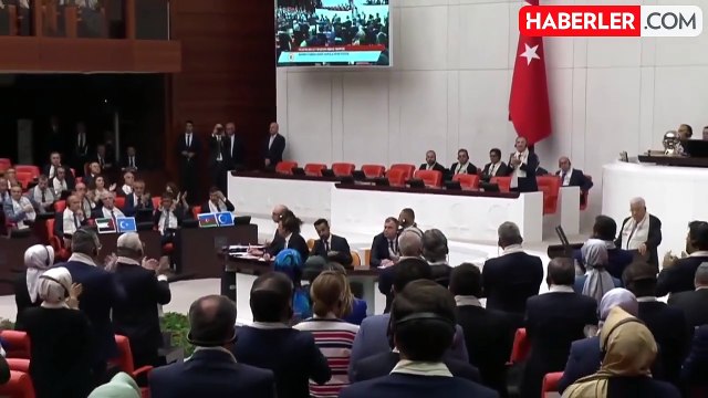 TBMM'de tarihi anlar! Filistin Devlet Başkanı Mahmud Abbas, Genel Kurul'a hitap ediyor