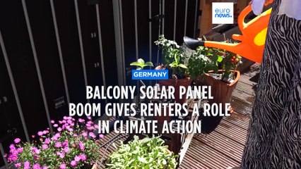 Germans fight climate change on their balconies in solar panel boom
