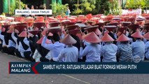 Peringati HUT RI, Ratusan Pelajar Buat Formasi Merah Putih
