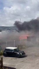 Thick black smoke billows after fire breaks out in Eastbourne