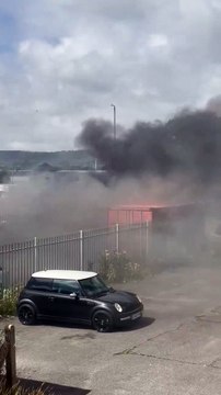 Thick black smoke billows after fire breaks out in Eastbourne