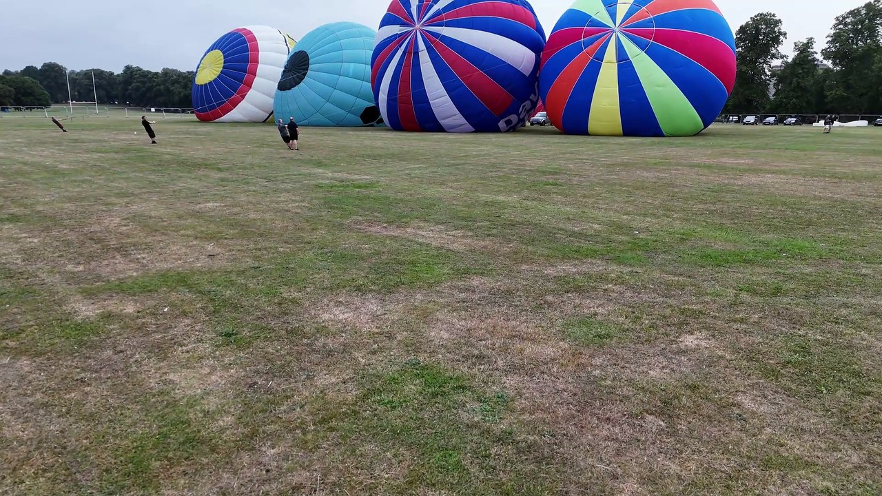 WATCH: Hot air balloons inflate at The Racecourse during launch event for Northampton Balloon Festival (Credit: Eighty Eight Digital)